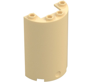 LEGO Brungul Cylinder 2 x 4 x 5 Halv (35313 / 85941)