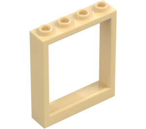 LEGO Beige Tür Rahmen 1 x 4 x 4 (Lift) (6154 / 40527)