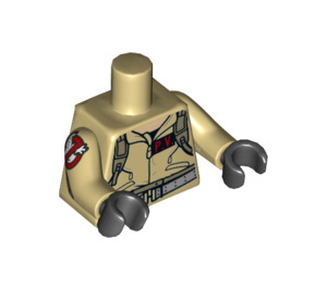 LEGO Tan Dr. Peter Venkman Minifig Torso (973 / 88585)