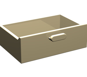 LEGO Tan Drawer without Reinforcement (4536)