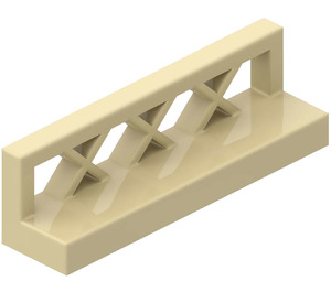 LEGO Zandbruin Schutting 1 x 4 x 1 Lattice (3633)