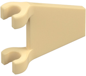 LEGO Beige Flagge 2 x 2 Abgewinkelt ohne ausgestellten Rand (44676)