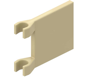 LEGO Beige Flag 2 x 2 uden skygge kant (2335 / 11055)