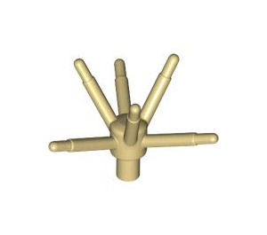 LEGO Tan Flower Stem with Stalk and 6 Stems (19119)
