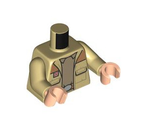 LEGO bronzer General Jan Dodonna Minifig Torse (973 / 76382)
