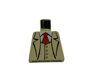 LEGO Beige Gent Torso ohne Arme (973)