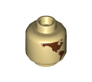 LEGO Beige Globe (Perno solido incassato) (3626 / 79608)