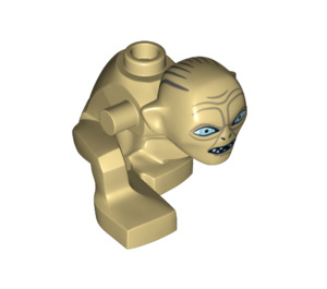 LEGO Beige Gollum Kopf und Körper mit schmalen Augen (13273)