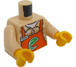 LEGO Opalenizna Grocer Minifigurka Tułów (973 / 76382)