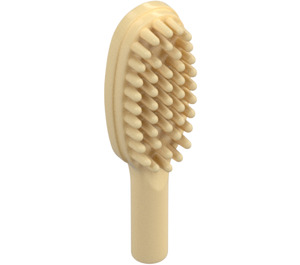 LEGO Tan Hairbrush with Short Handle (10mm) (3852)