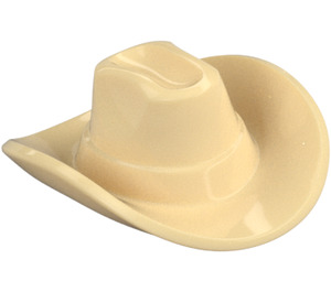 LEGO Beige Hattu jossa Leveä Brim - Outback Style (15424)