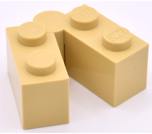 LEGO Zandbruin Scharnier Steen 1 x 4 Assembly