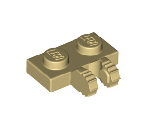 LEGO Tan Hinge Plate 1 x 2 Locking with Dual Fingers (50340 / 60471)
