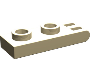 LEGO Tan Hinge Plate 1 x 2 with 3 fingers and Hollow Studs (4275)