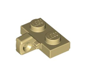LEGO Tan Hinge Plate 1 x 2 with Vertical Locking Stub with Bottom Groove (44567 / 49716)