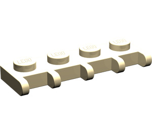 LEGO Tan Hinge Plate 1 x 4 with Car Roof Holder (4315)