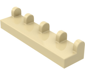 LEGO Zandbruin Scharnier Tegel 1 x 4 (4625)