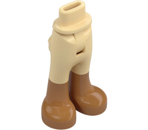 LEGO Beige Hofte med Pants med Medium Dark Kød Boots