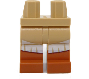 LEGO Tan Hips and Legs with Medium Dark Flesh Leather Boots (104662 / 109181)