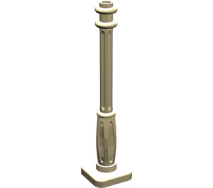 LEGO Tan Lamp Post 2 x 2 x 7 with 6 Base Grooves (2039)