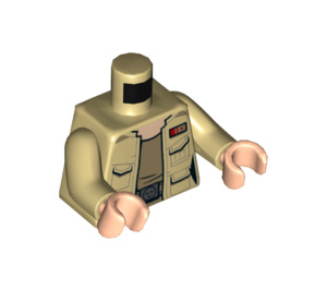 LEGO Tan Lieutenant Connix Minifig Torso (973 / 76382)