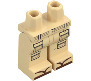 LEGO Beige Luke Skywalker (Ranta Luke) Minihahmo Lantio ja jalat (73200)