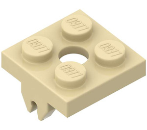 LEGO Zandbruin Magneet Houder Plaat 2 x 2 Onderzijde (30159)