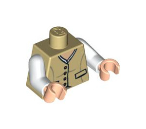 LEGO Zandbruin Marion Ravenwood met Zandbruin Kleding Torso (973 / 76382)