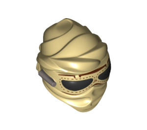 LEGO Beige Maske med Beskyttelsesbriller (23711)