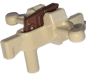 LEGO Tan Minifig Crossbow with Blaster and Reddish Brown Trigger