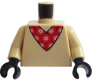 LEGO Tan Minifig Torso with Pug Costume (973)