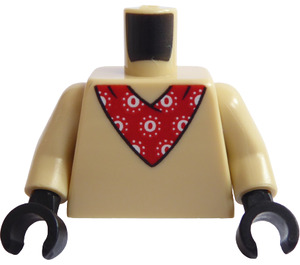 LEGO Beige Minifig Torso mit Pug Costume (973)