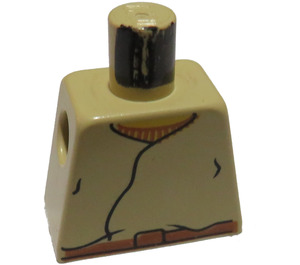 LEGO Beige Minifigur Overkropp uten armer med Dekorasjon (973)