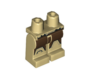 LEGO Beige Minifigur Hofter og ben med Dekorasjon (3815 / 34592)