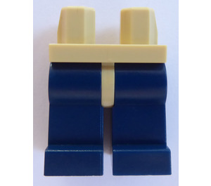 LEGO Beige Minifigure Hüften mit Dark Blau Beine (3815 / 73200)