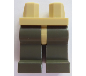 LEGO Tan Minifigure Hips with Dark Gray Legs (3815)