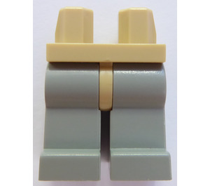 LEGO Beige Minifigur Hofter med Lys Grå Ben (3815 / 73200)