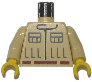LEGO Tan Minifigure Torso Rebel Mechanic (973 / 73403)