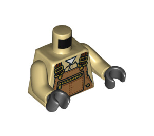 LEGO Tan Mr. Branson Minifig Torso (973 / 76382)