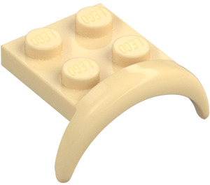 LEGO Tan Mudguard Plate 2 x 2 with Wheel Arch (49097)