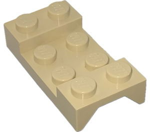 LEGO Beige Kotflügel Platte 2 x 4 mit Bogen ohne Loch (3788)