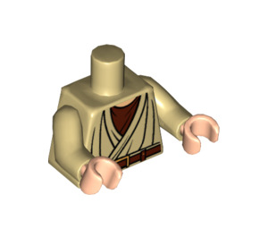 LEGO Tan Obi Wan Kenobi Torso with Brown Undershirt (76382 / 88585)