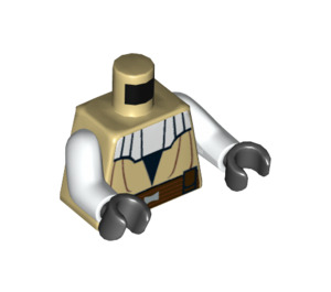 LEGO Tan Obi Wan Torso with White Sleeves (973 / 76382)