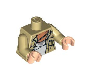 LEGO Tan Open Stained Shirt Torso with Pockets (973 / 76382)