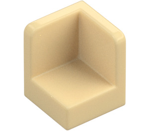 LEGO Tan Panel 1 x 1 Corner with Rounded Corners (6231)