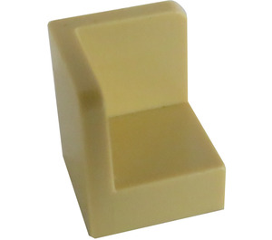 LEGO Zandbruin Paneel 1 x 1 Hoek met Afgeronde hoeken (6231)