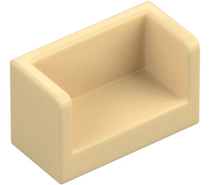 LEGO Beige Panel 1 x 2 x 1 med lukket Hjørner (23969 / 35391)