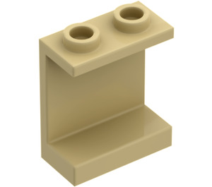 LEGO Tostado Panel 1 x 2 x 2 sin soportes laterales, espigas huecas (4864 / 6268)