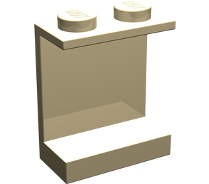 LEGO Tan Panel 1 x 2 x 2 without Side Supports, Solid Studs (4864)