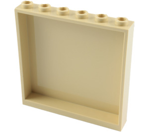 LEGO Beige Panel 1 x 6 x 5 (35286 / 59349)